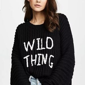 Wildfox Wild Thing Black Sweater